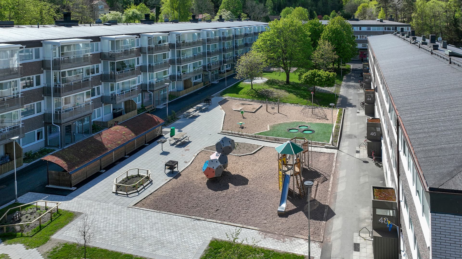 Södra Annebergsvägen innergård Södra Annebergsvägen innergård